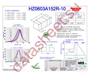 HZ0603A152R-10 datasheet  